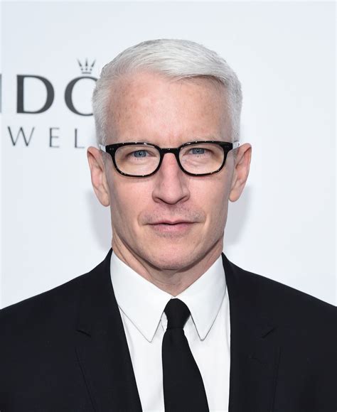 anderson cooper with black hair|anderson cooper gray hair.